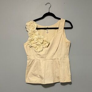 Floreat Cream Floral Embellished Blouse